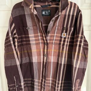 Carhartt Plaid Shirt Jacket - Brown and Tan
